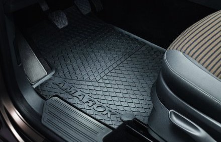 Original Volkswagen Gummi Fußmatten Set VW Amarok 4-teilig vorn+hinten schwarz Doppelkabine 2H1061500A 82V von Volkswagen
