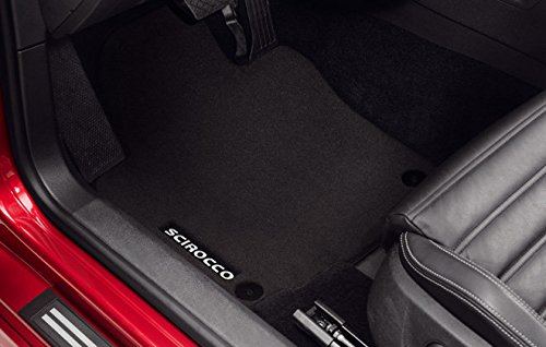 Volkswagen Original Premium Velours Fußmatten VW Scirocco schwarz 2-teilig vorn 1K1061275PSWGK von Volkswagen