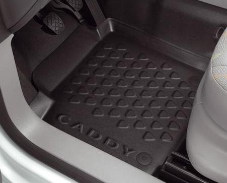 Original Volkswagen VW Ersatzteile Schalen Gummi Fußmatte, vorn (Caddy) von Volkswagen