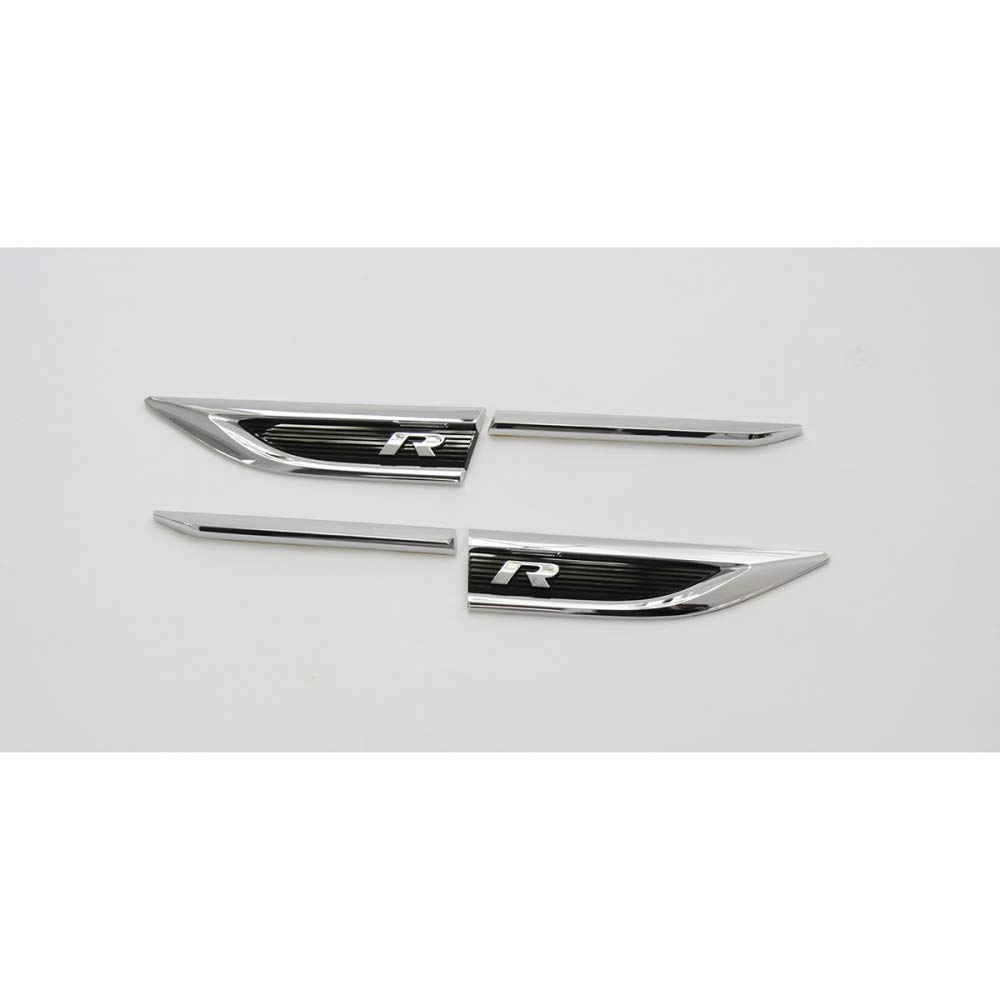 R-Modell Plakette seitlich Kotflügel Emblem Tuning Logo, 4-teilig von Volkswagen