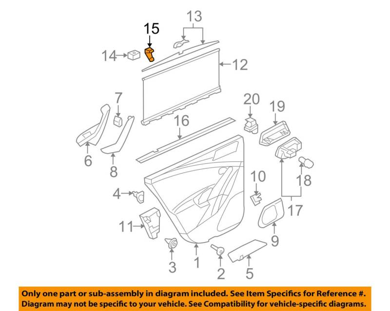 VW Original Haken Schwarz - 3C9861337 1QB von Volkswagen