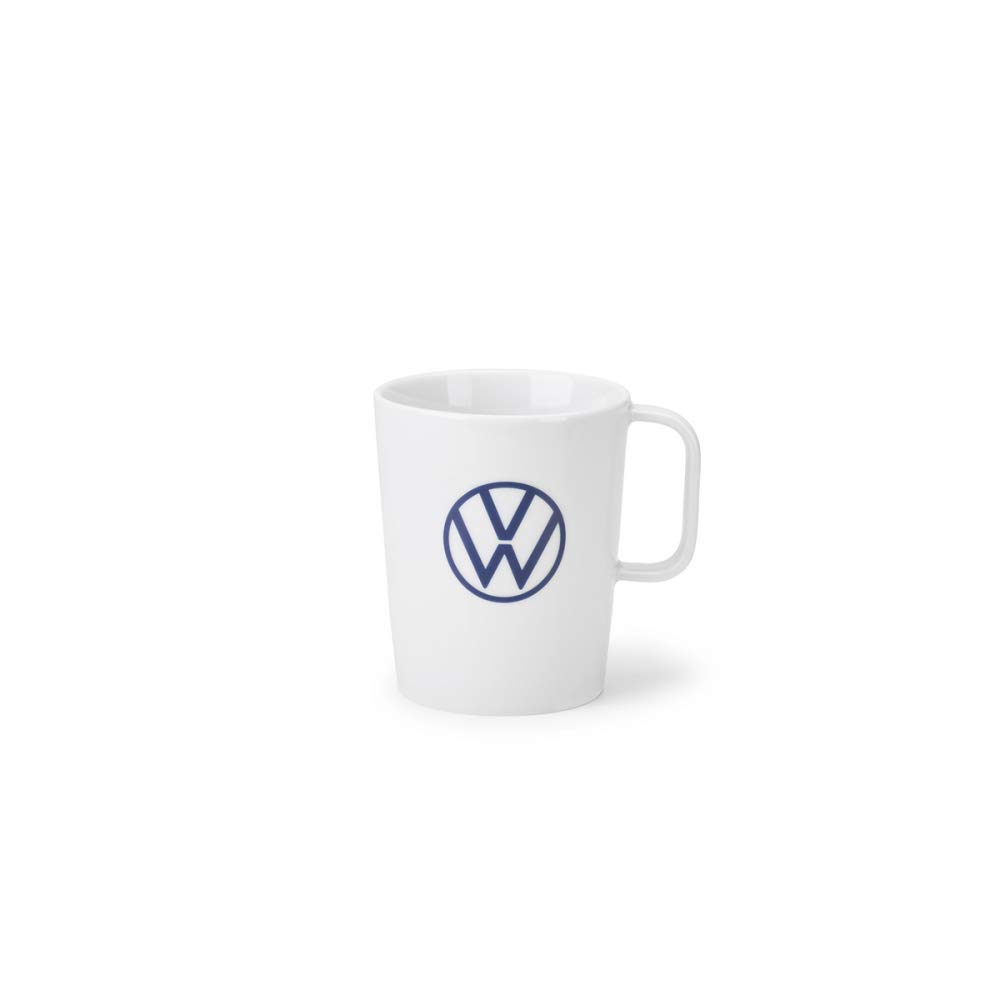 Volkswagen 000069601BQ Tasse Becher Kaffeetasse Porzellan weiß, mit VW Logo von Volkswagen