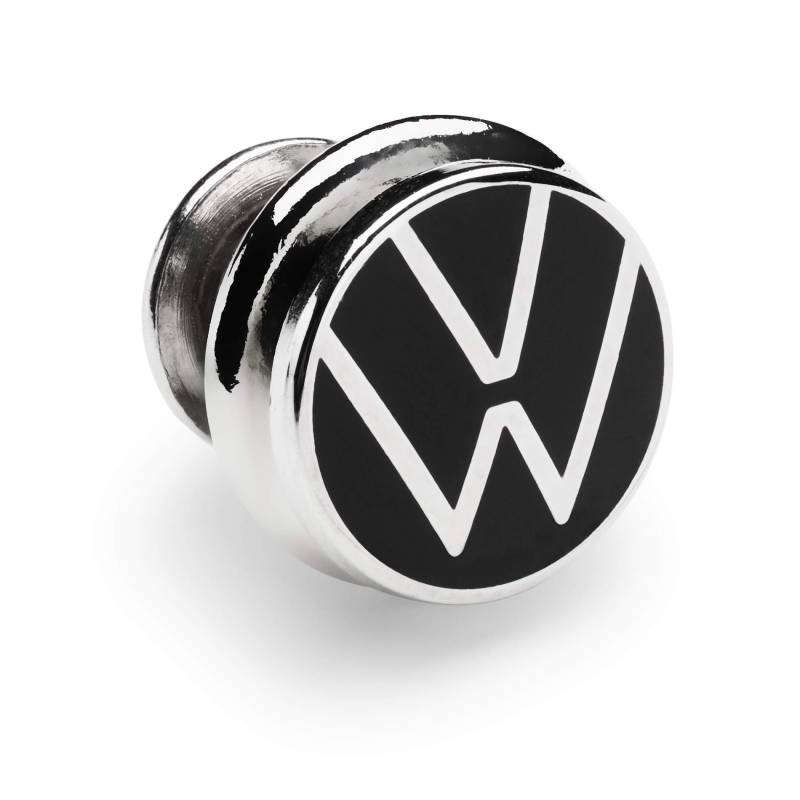 Volkswagen 000087000T Pin VW Logo Anstecker Nadel Button Silber/schwarz von Volkswagen