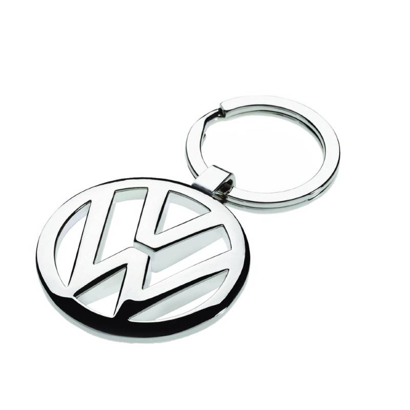 Volkswagen 000087908 Schlüsselanhänger mit VW-Logo in Silber, ca. 35 mm von Volkswagen