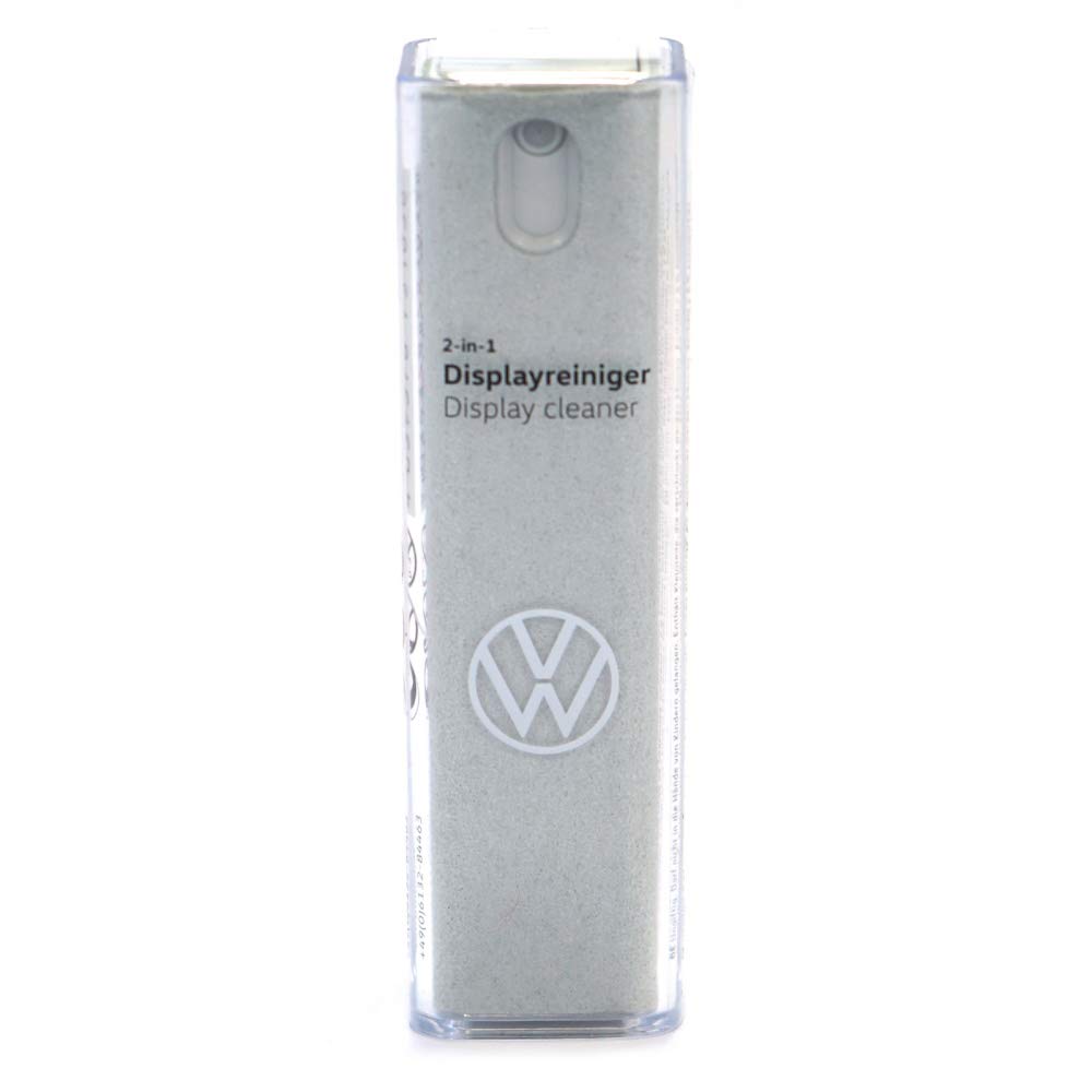 Volkswagen 000096311AD573 Displayreiniger 2-in-1 Display Mikrofaserhülle Touchscreen, grau von Volkswagen