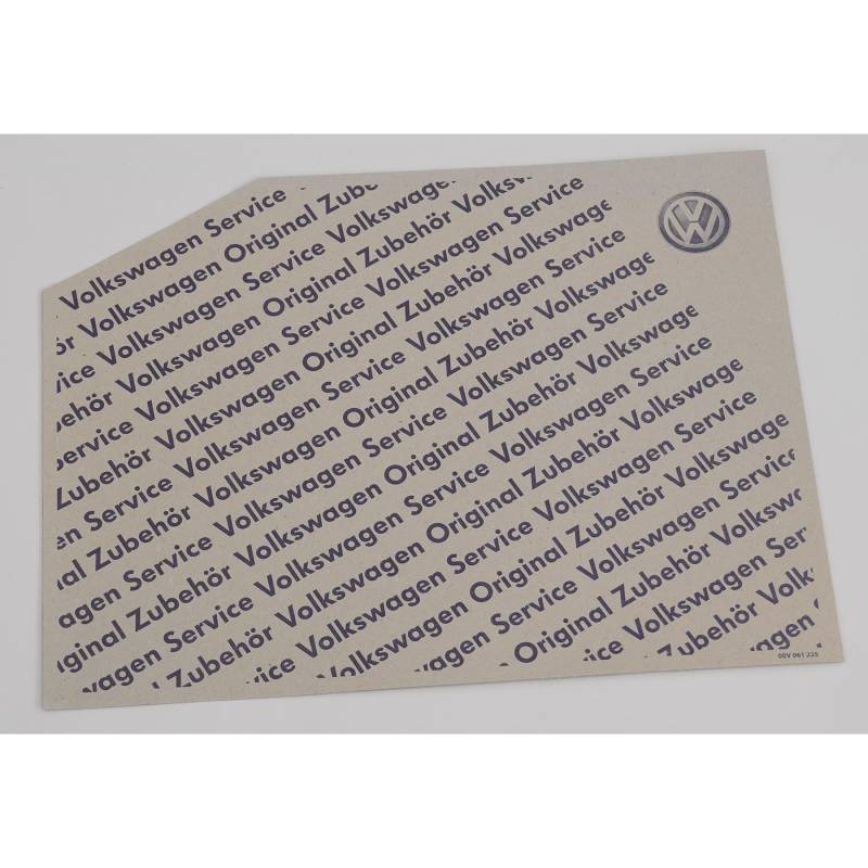 Volkswagen 00V061225 Schutzbelag Einlage Fahrzeuginnenraum Fußraum Bodenschutz, mit Schriftzug Original Zubehör von Volkswagen