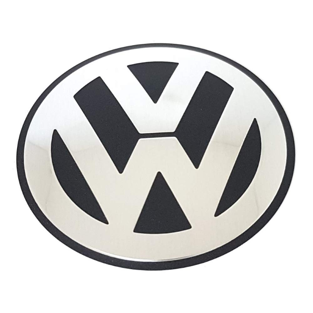 Volkswagen 06F103940 Emblem VW Motorabdeckung Abdeckung Saugrohr Entlüftung Zylinderblock Logo silber/schwarz Volkswagen 06F103940 Emblem VW Motorabdeckung Abdeckung Saugrohr Entlüftung Zylinderblock Logo silber/schwarz von Volkswagen