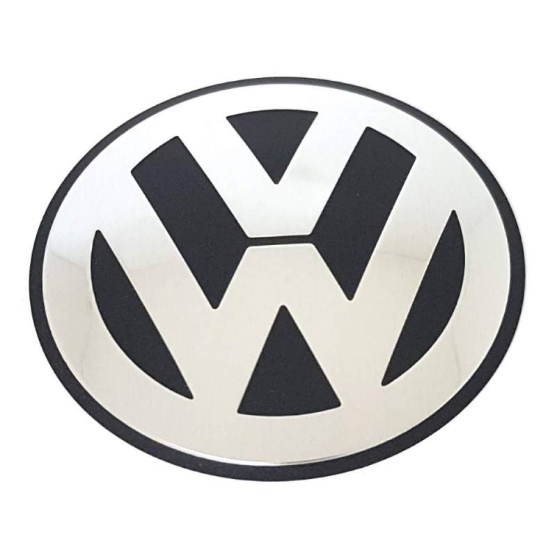 Volkswagen 06F103940 Emblem VW Motorabdeckung Abdeckung Saugrohr Entlüftung Zylinderblock Logo Silber/schwarz von Volkswagen