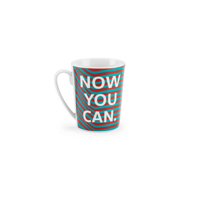 Volkswagen 10A087703C Tasse Porzellan Becher 300ml Kaffeetasse Türkis Camouflage ID.3 Now You Can von Volkswagen