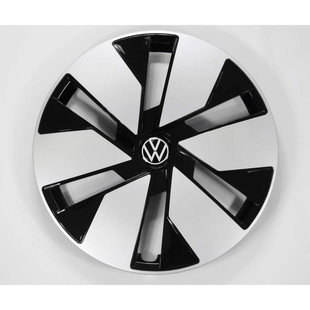 1 Stück satinschwarz Volkswagen 2E0601151 Radzierkappe Radkappe 16 Zoll Radabdeckung Nabenkappe Radnabenkappe