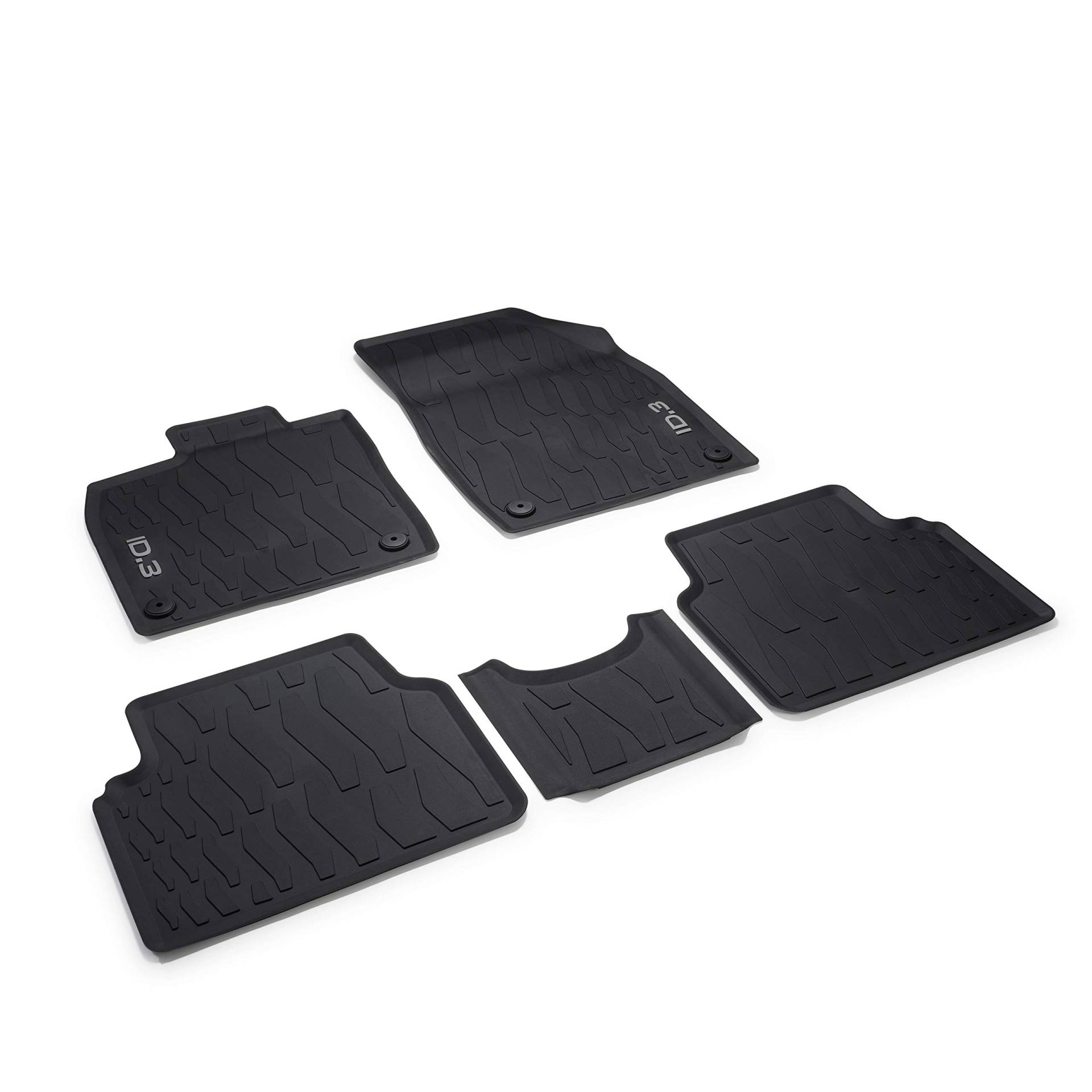 Volkswagen 10B06150082V Gummi Fußmatten Premium Allwettermatten 5X Gummimatten, mit ID.3 Schriftzug, schwarz Volkswagen 10B06150082V Gummi Fußmatten Premium Allwettermatten 5X Gummimatten, mit ID.3 Schriftzug, schwarz von Volkswagen