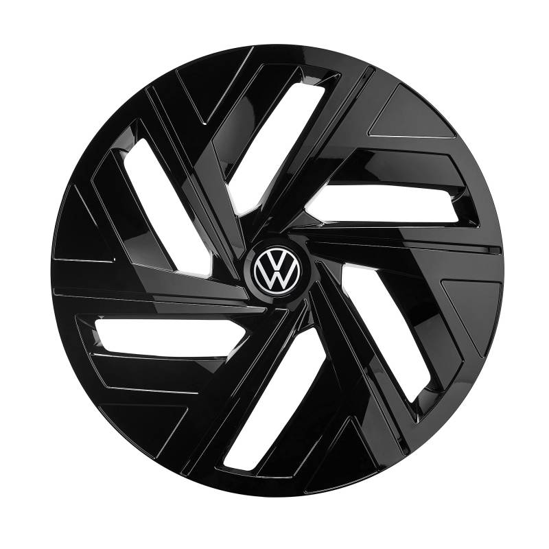Volkswagen 11A071459ZKC Radzierblenden (4 Stück) Radkappen 19 Zoll Stahlfelgen Radblenden, schwarz glänzend von Volkswagen