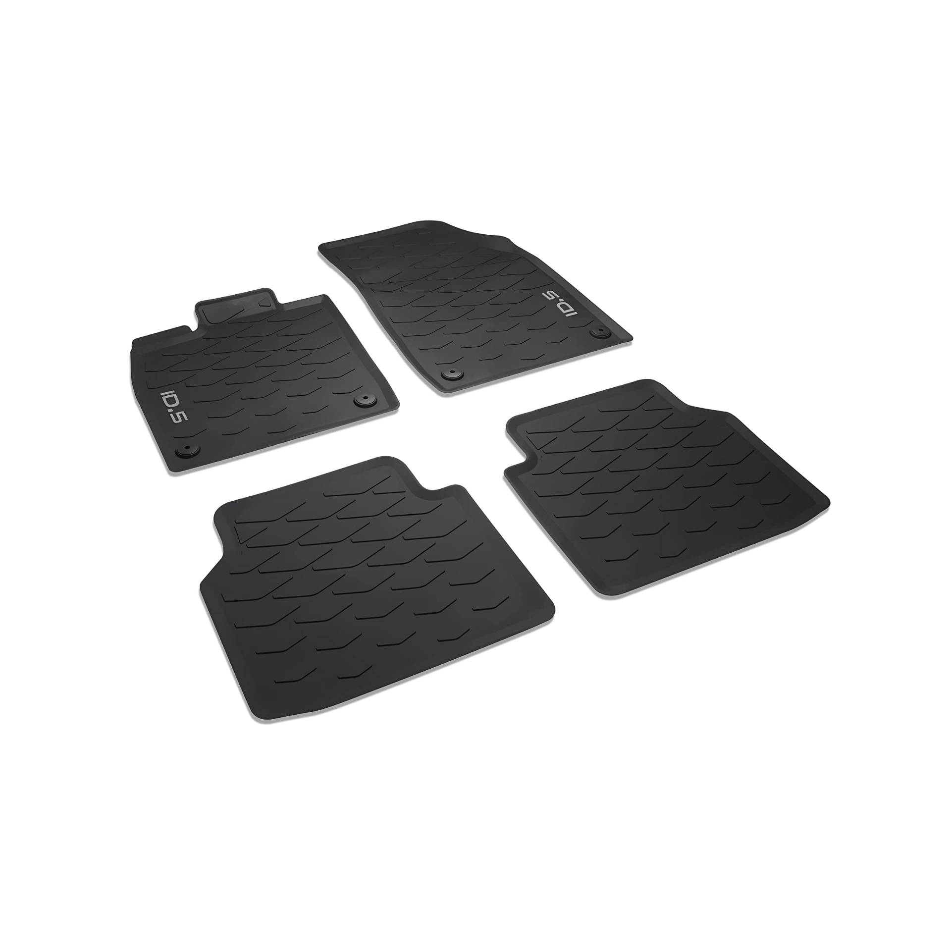 Volkswagen 11E06150082V Gummi Fußmatten Premium Allwettermatten 4X Gummimatten, mit ID.5 Schriftzug, Schwarz Volkswagen 11E06150082V Gummi Fußmatten Premium Allwettermatten 4X Gummimatten, mit ID.5 Schriftzug, Schwarz von Volkswagen
