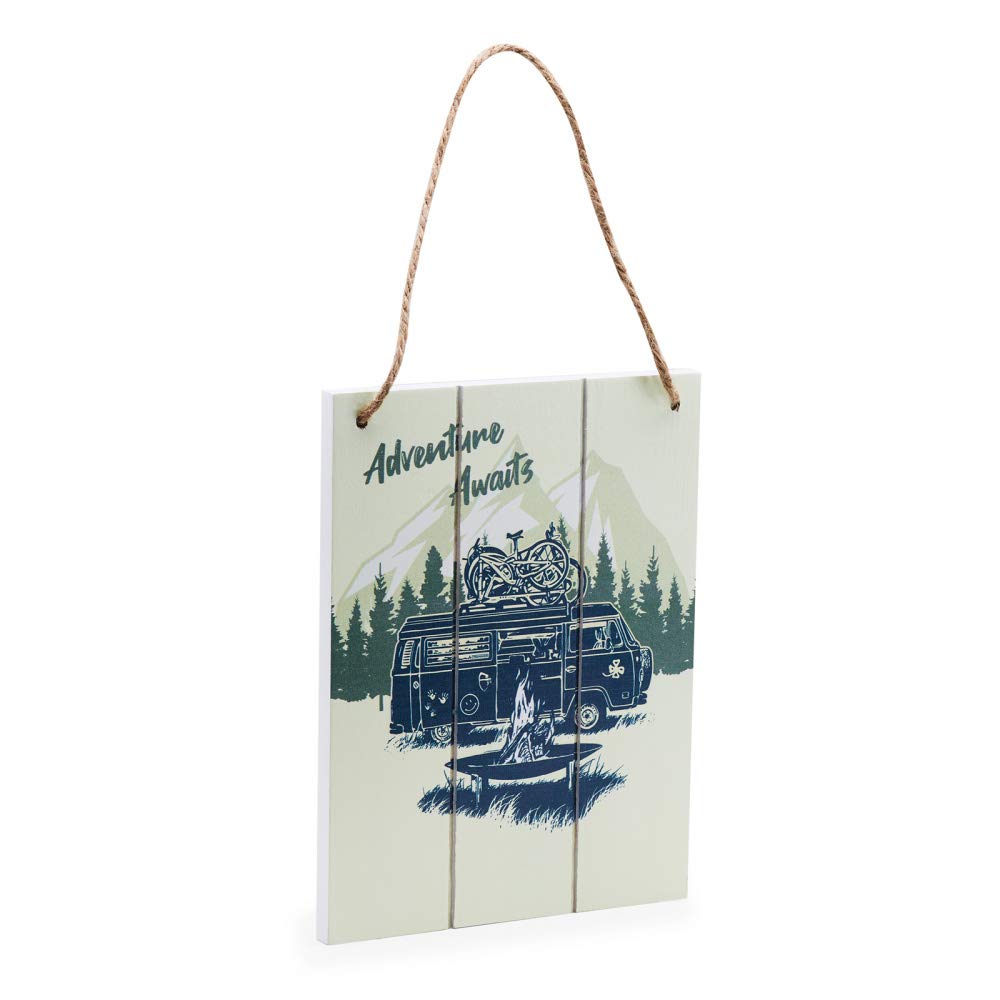 Volkswagen 1H2087002 Holzschild VW T2 Schild Accessoires Bulli Adventure Awaits Wandbild Volkswagen 1H2087002 Holzschild VW T2 Schild Accessoires Bulli Adventure Awaits Wandbild von Volkswagen