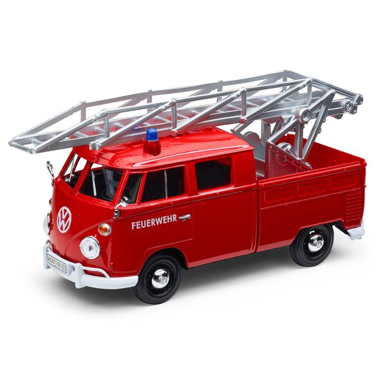 Volkswagen 1H2099303B Modellauto T1 Feuerwehr Miniatur 1:24 Bus Bulli rot von Volkswagen