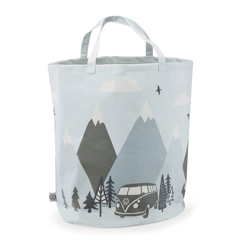 Volkswagen 1H4087317 Tragetasche Aufbewahrungstasche T1 Bulli Motiv Tasche, grau von Volkswagen