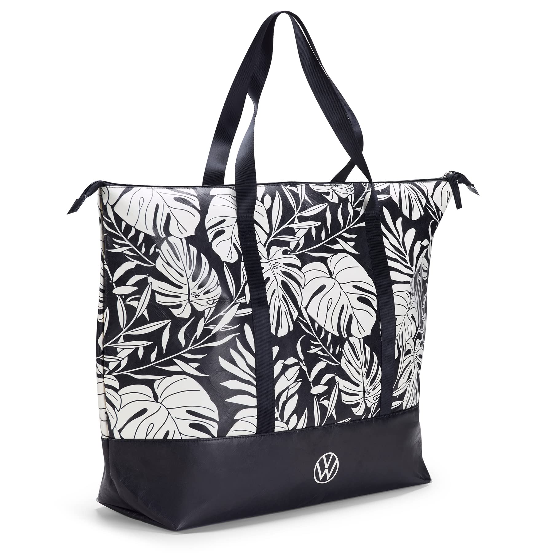 Volkswagen 1H4087317A Strandtasche Tragetasche Tasche, schwarz/weiß, mit VW Logo Volkswagen 1H4087317A Strandtasche Tragetasche Tasche, schwarz/weiß, mit VW Logo von Volkswagen