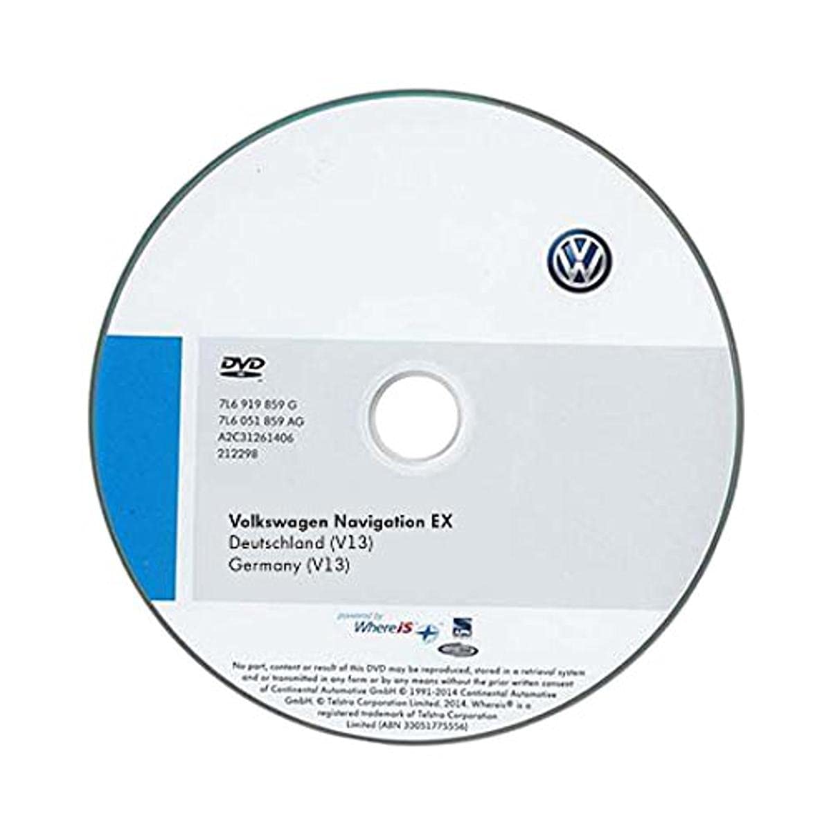 Volkswagen 1K0051884FD CD-ROM für Navigationssystem Deutschland EX (V13) von Volkswagen