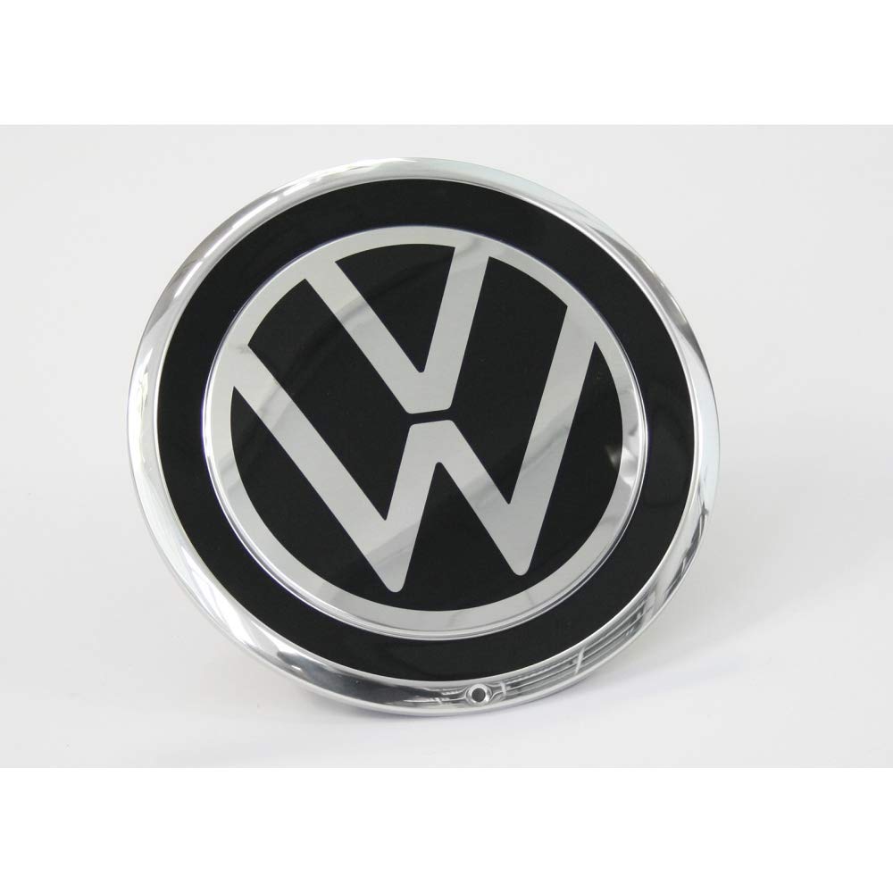 Volkswagen 1S0601149JFOD Radzierkappe (1 Stück) Radkappe Nabenkappe Felgendeckel schwarz/Chrom von Volkswagen