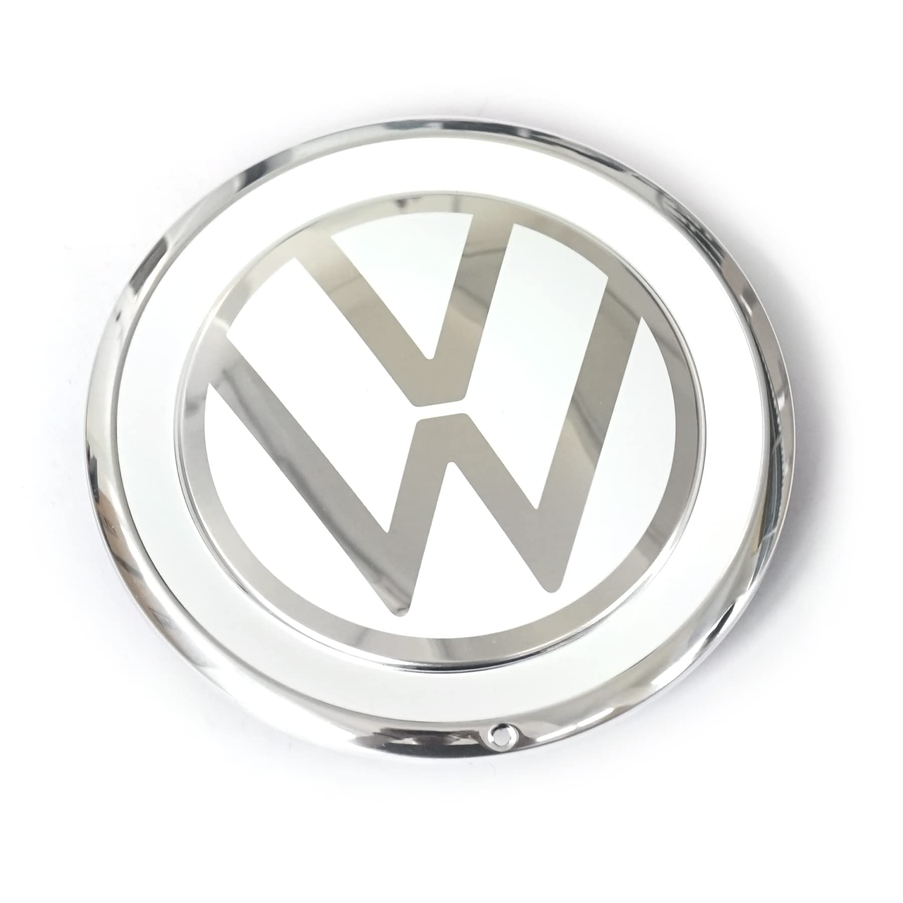 Volkswagen 1S0601149JWXN Radzierkappe (1 Stück) Radkappe Felgendeckel Nabenabdeckung Kappe weiß/Chrom von Volkswagen