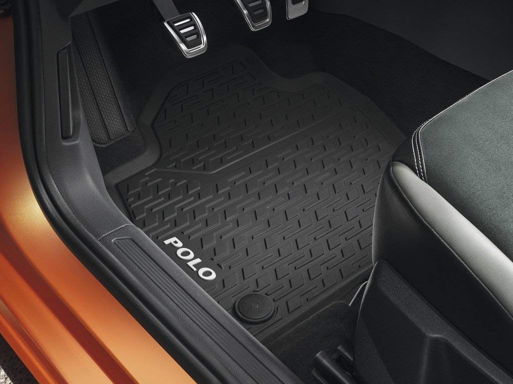 Volkswagen 2G106150082V Gummi Fußmatten 4X Gummimatten Premium Allwetterfußmatten, schwarz, mit Polo Schriftzug, für Modelljahr 2018-2021 Volkswagen 2G106150082V Gummi Fußmatten 4X Gummimatten Premium Allwetterfußmatten, schwarz, mit Polo Schriftzug, für Modelljahr 2018-2021 von Volkswagen