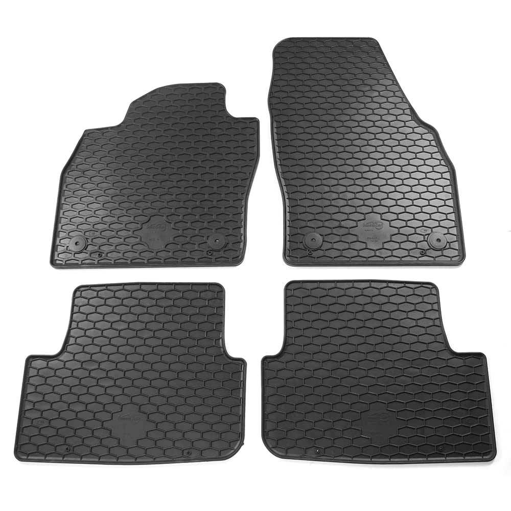 Volkswagen 2G1061550A041 Gummi Fußmatten 4X Gummimatten Allwetterfußmatten Qualität Plus, schwarz von Volkswagen