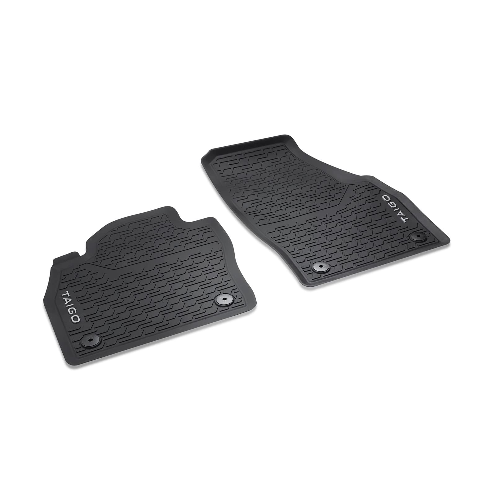 Volkswagen 2G706150282V Gummi Fußmatten Premium Allwettermatten 2X Gummimatten vorn, schwarz, mit Taigo Schriftzug Volkswagen 2G706150282V Gummi Fußmatten Premium Allwettermatten 2X Gummimatten vorn, schwarz, mit Taigo Schriftzug von Volkswagen