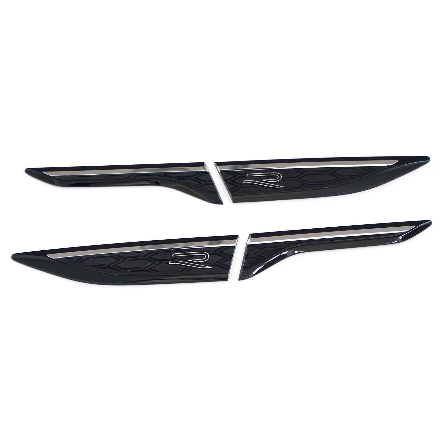 Volkswagen 2G7853688 Plaketten R-Line seitlich Kotflügel Emblem Tuning Logo, schwarz/Chrom Volkswagen 2G7853688 Plaketten R-Line seitlich Kotflügel Emblem Tuning Logo, schwarz/Chrom von Volkswagen