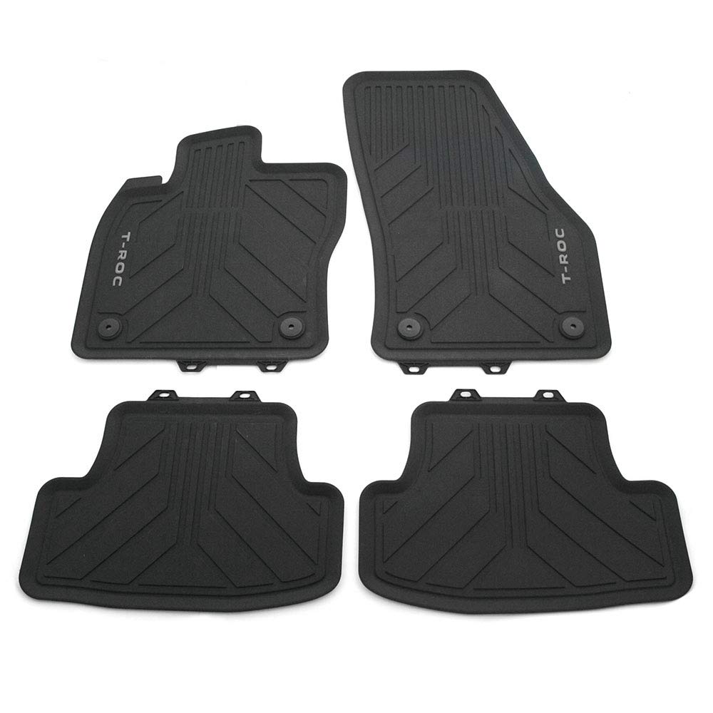 Volkswagen 2GC06150082V Allwettermatten Gummi Fußmatten 4X Gummimatten, für VW T-ROC Cabrio Volkswagen 2GC06150082V Allwettermatten Gummi Fußmatten 4X Gummimatten, für VW T-ROC Cabrio von Volkswagen
