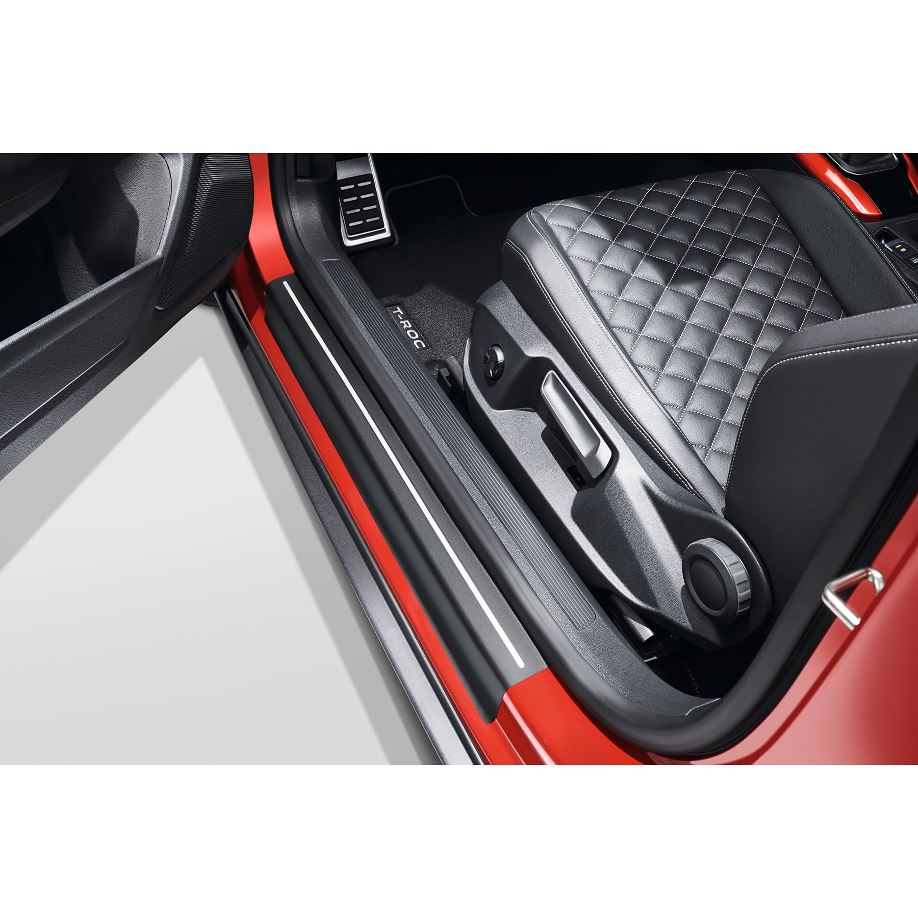 Volkswagen 2GC071310ZMD Einstiegsleisten Schutzfolie Lackschutzfolie, schwarz/silber, nur für Cabrio von Volkswagen