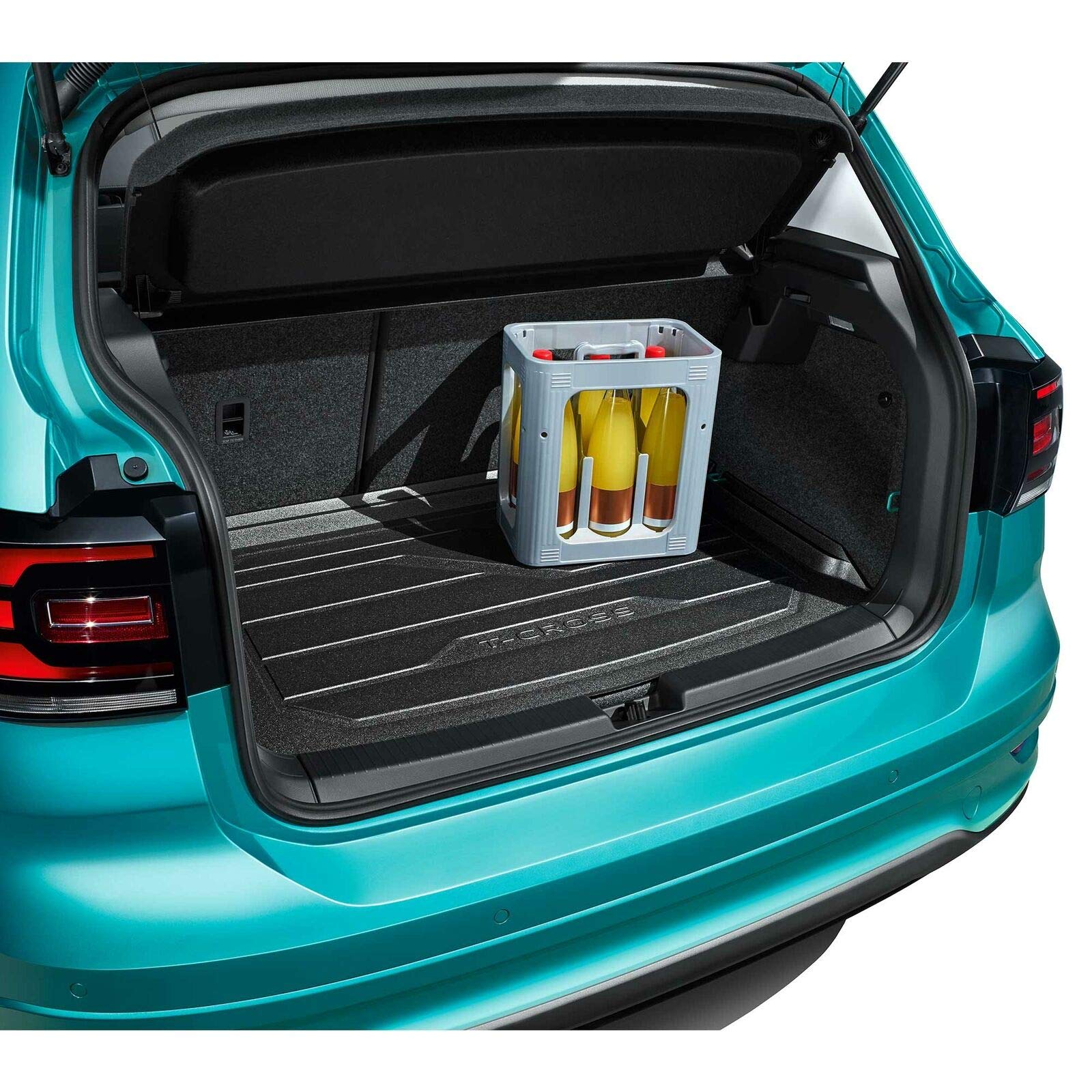 Volkswagen 2GM061161A Gepäckraumschale Kofferraumschale, mit T-Cross Schriftzug, nur für Basis-Ladeboden (tiefer Ladeboden) von Volkswagen