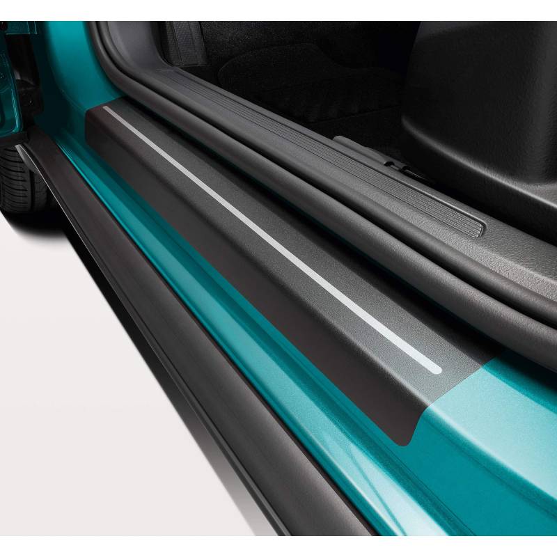 Volkswagen 2GM071310 Einstiegsleistenschutzfolie, schwarz mit Silberstreifen von Volkswagen