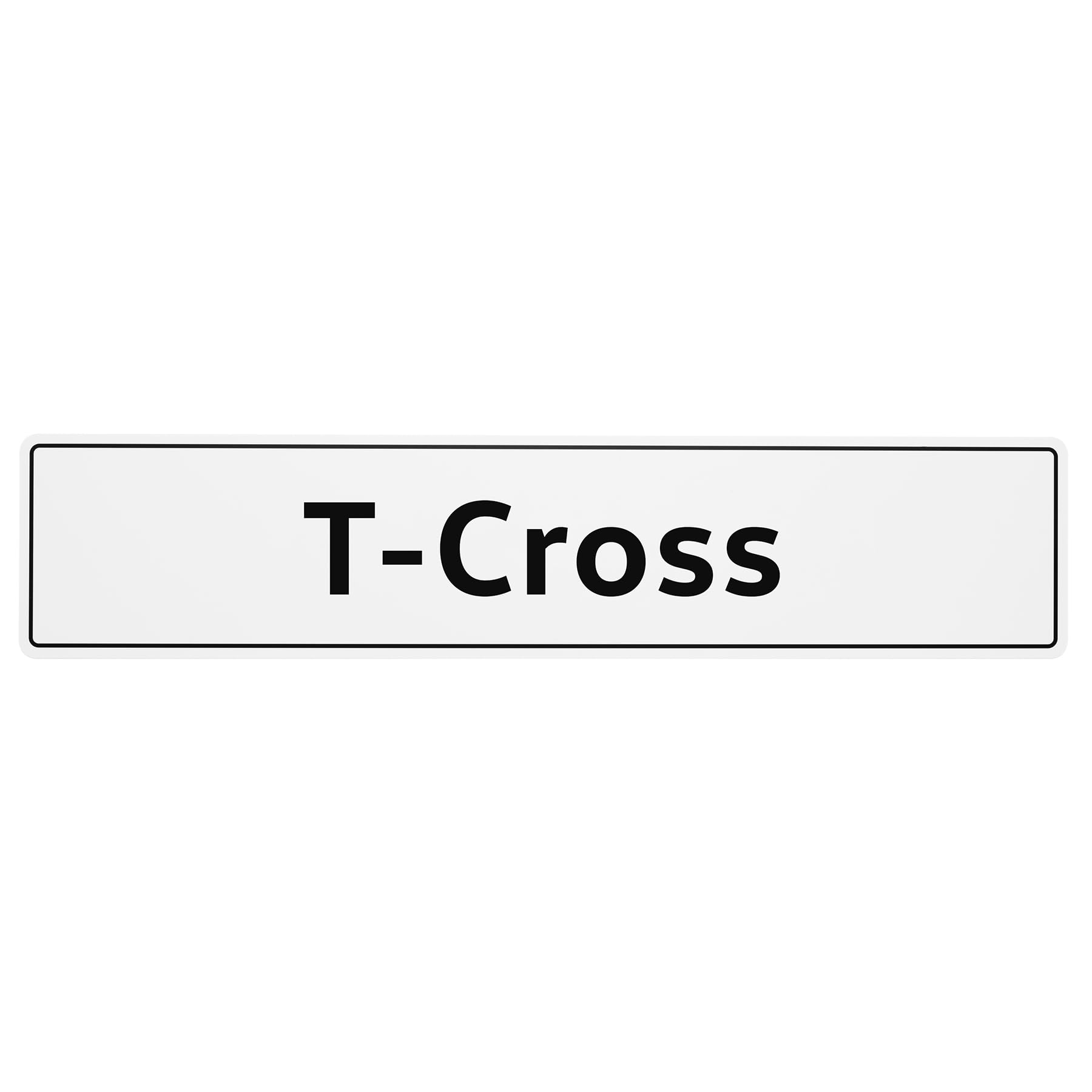 Volkswagen 2GM071801A Kennzeichenschild Nummernschild Kennzeichen Typenschild, mit T-Cross Schriftzug Volkswagen 2GM071801A Kennzeichenschild Nummernschild Kennzeichen Typenschild, mit T-Cross Schriftzug von Volkswagen