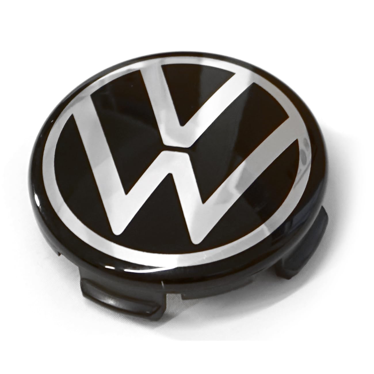 Volkswagen 2HJ601171 Nabenkappe (1 Stück) Radnabenkappe Nabenabdeckung, schwarz/Silber von Volkswagen