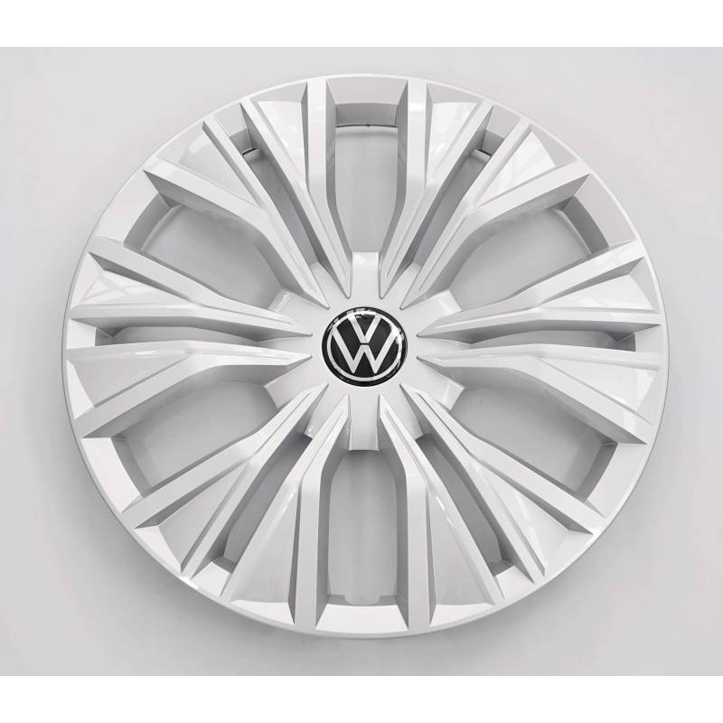 Volkswagen 2K76011471ZX Radkappe (1 Stück) Radzierkappe 17 Zoll Radzierblende Radblende, Silber von Volkswagen