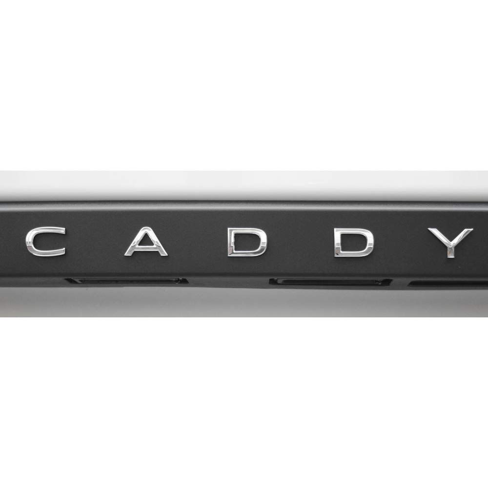 Volkswagen 2K78536872ZZ Schriftzug Caddy Aufkleber Emblem Heckklappe Logo Modellbezeichnung chrom glänzend, Länge: ca. 35.5 cm Volkswagen 2K78536872ZZ Schriftzug Caddy Aufkleber Emblem Heckklappe Logo Modellbezeichnung chrom glänzend, Länge: ca. 35.5 cm von Volkswagen