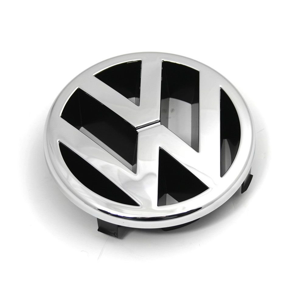 Volkswagen 3B0853601ULM Emblem vorn Kühlergrill Zeichen Grill Logo, Chrom/schwarz von Volkswagen