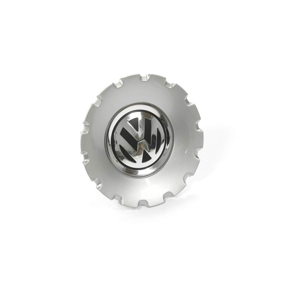Volkswagen 3C0601149ATJY Radkappe (1 Stück) Nabenabdeckung 17 Zoll Nabenkappe Radzierkappe brillantsilber, für Macau Aluminiumfelgen von Volkswagen