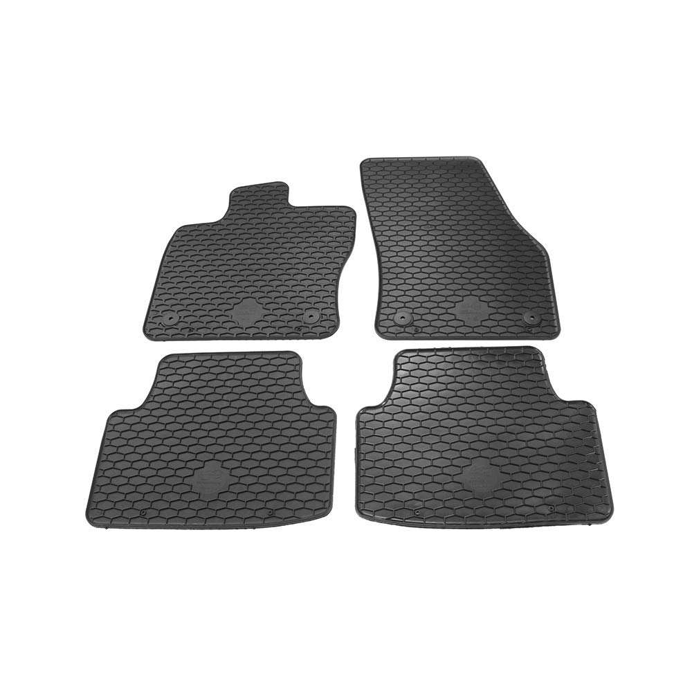 Volkswagen 517061550041 Fußmatten Gummimatten Allwettermatten, Qualität Plus, schwarz, Set of 4 von Volkswagen