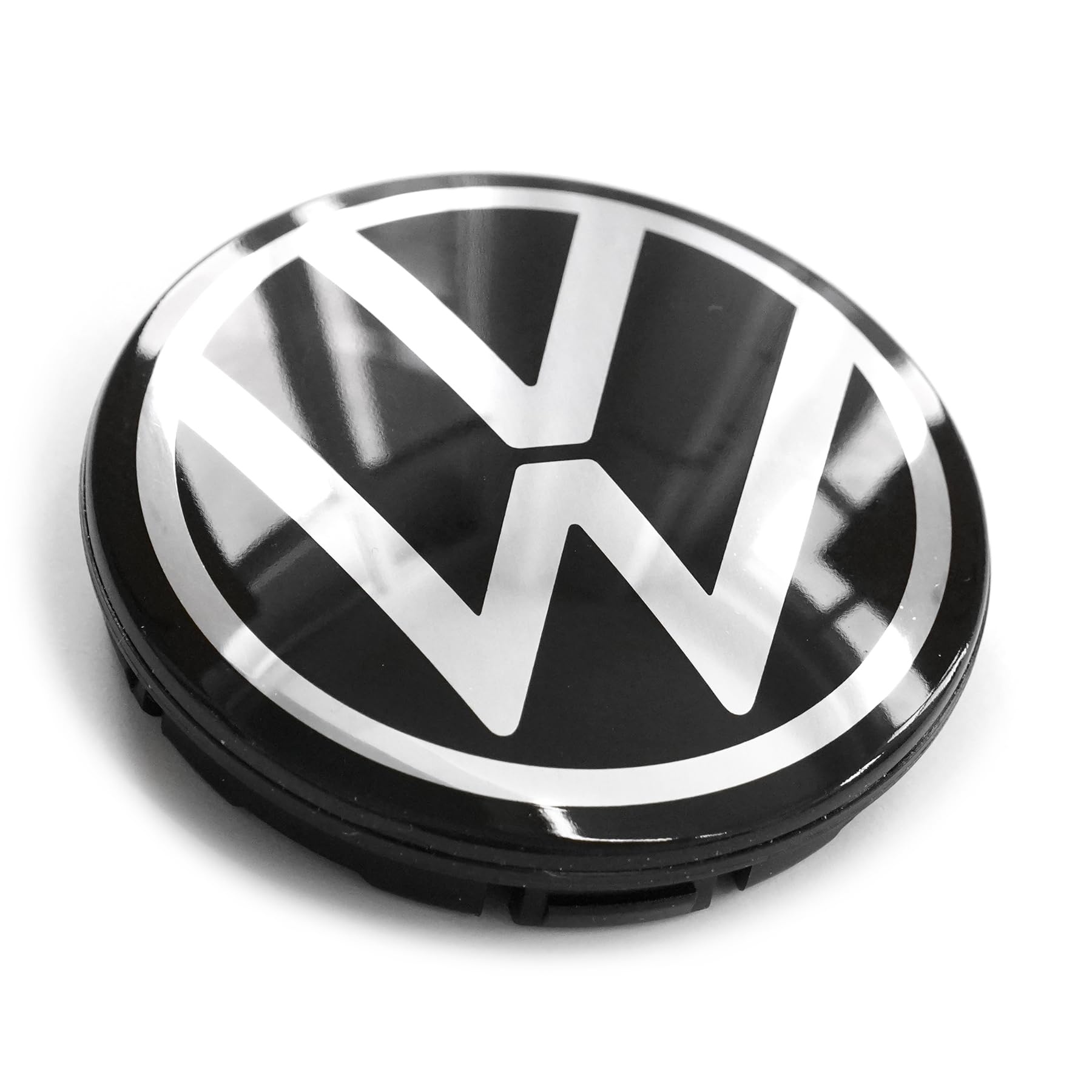 Volkswagen 571601171FOD Nabenkappe (1 Stück) Radnabenkappe Nabenabdeckung, schwarz/Chrom *** nur für Original VW Aluminiumfelgen *** von Volkswagen