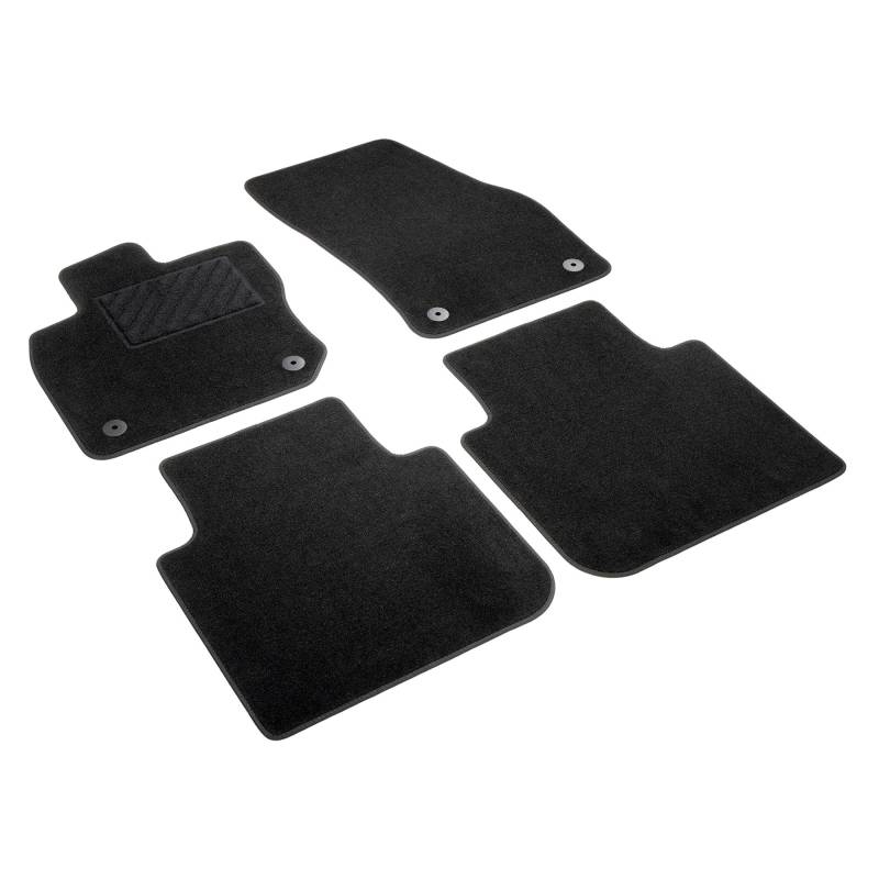 Volkswagen 57L061404WGK Fußmatten Textilfußmatten 4X Stoffmatten, Plus-Qualität, schwarz von Volkswagen