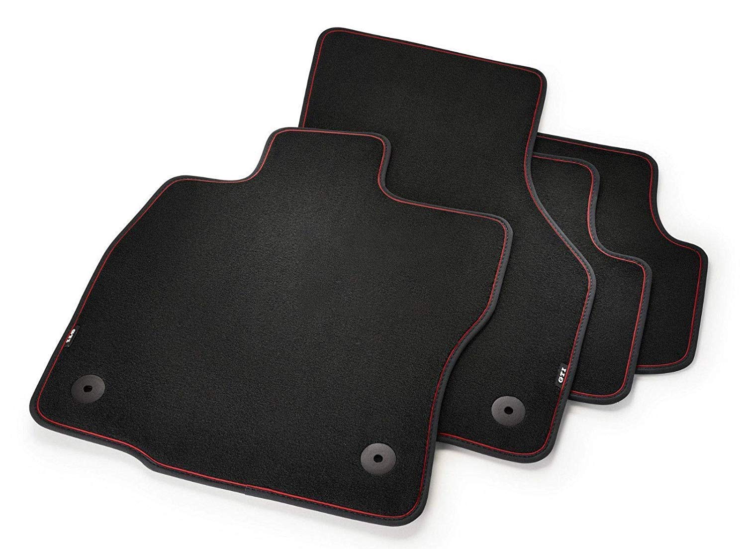 Volkswagen 5G1061270AHY Fußmatten Velours, Schwarz/Rot Volkswagen 5G1061270AHY Fußmatten Velours, Schwarz/Rot von Volkswagen