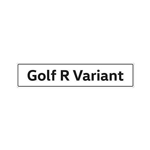 Volkswagen 5G9071801C Kennzeichenschild Nummernschild Kennzeichen Typenschild, mit Golf R Variant Schriftzug Volkswagen 5G9071801C Kennzeichenschild Nummernschild Kennzeichen Typenschild, mit Golf R Variant Schriftzug von Volkswagen