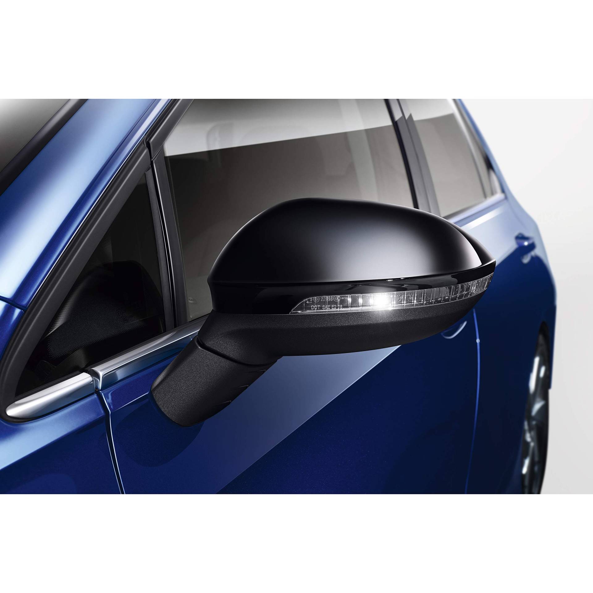Volkswagen 5H0072530041 Spiegelkappen schwarz glänzend, nur für Fahrzeuge ohne Spurwechselassistent von Volkswagen