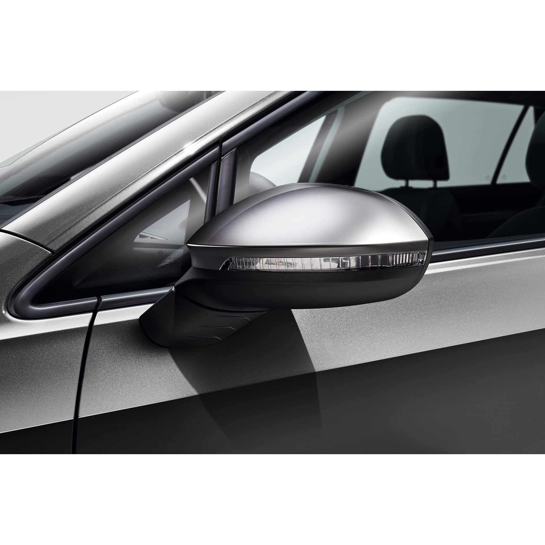Volkswagen 5H007253069D Spiegelkappen Außenspiegel Spiegelblenden, Chrom Matt, nur für Fahrzeuge ohne Spurwechselassistent Side Assist Volkswagen 5H007253069D Spiegelkappen Außenspiegel Spiegelblenden, Chrom Matt, nur für Fahrzeuge ohne Spurwechselassistent Side Assist von Volkswagen