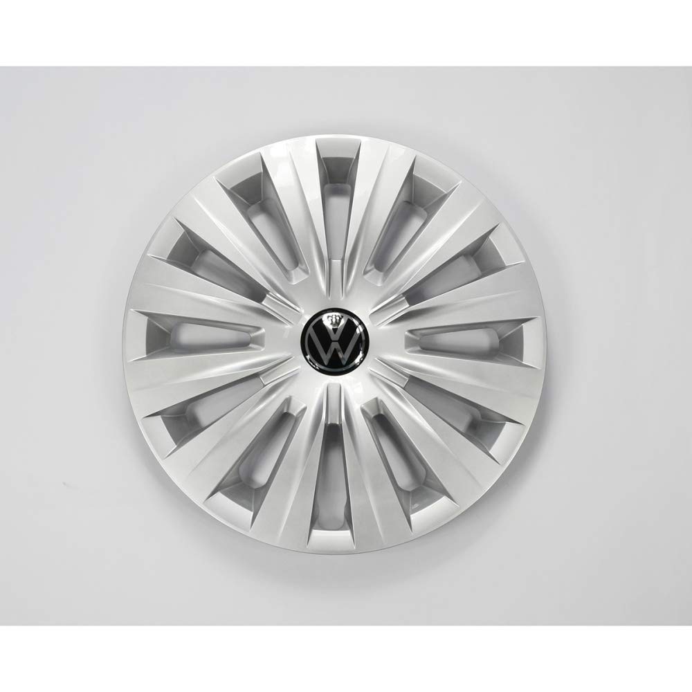 Volkswagen 5H0601147BUWP Radzierblende (1 Stück) Radkappe 15 Zoll Radblende Stahlfelge, Silber/schwarz von Volkswagen