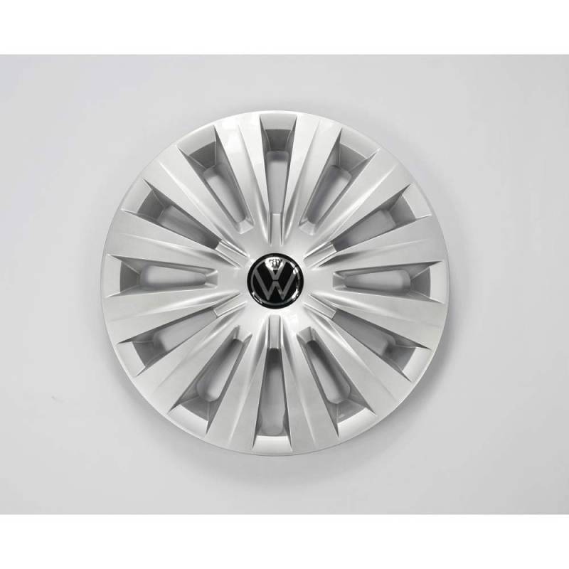 Volkswagen 5H0601147BUWP Radzierblende (1 Stück) Radkappe 15 Zoll Radblende Stahlfelge, silber/schwarz von Volkswagen