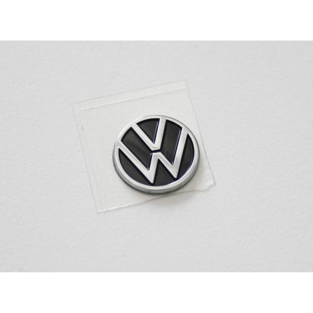 Volkswagen 5H0837891FOD Emblem Autoschlüssel Zündschlüssel Fernbedienung Plakette Aufkleber 10mm, mit neuem VW Logo von Volkswagen