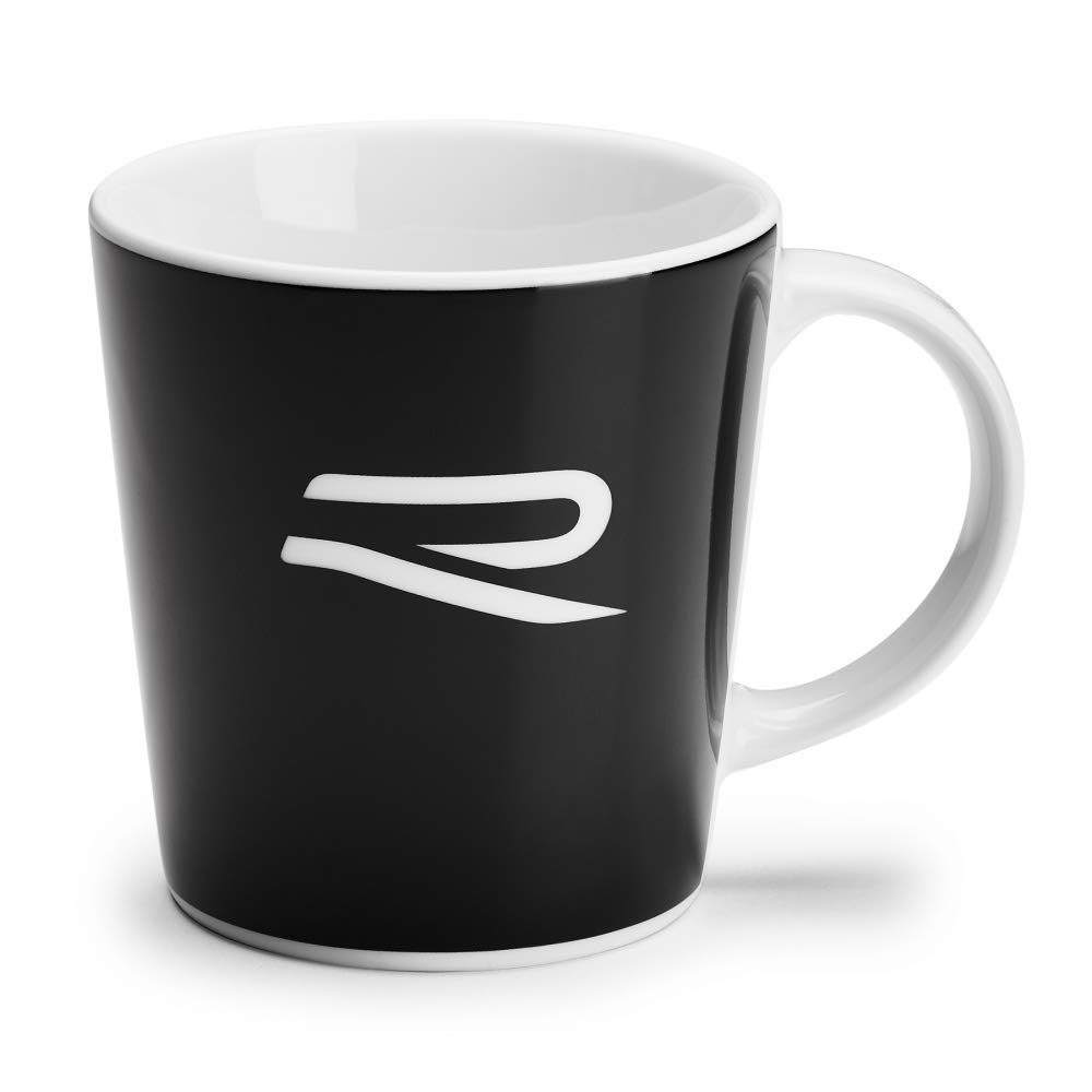 Volkswagen 5H6069601 Porzellantasse Becher R-Design Tasse Henkelbecher Kaffeetasse, schwarz/weiß Volkswagen 5H6069601 Porzellantasse Becher R-Design Tasse Henkelbecher Kaffeetasse, schwarz/weiß von Volkswagen