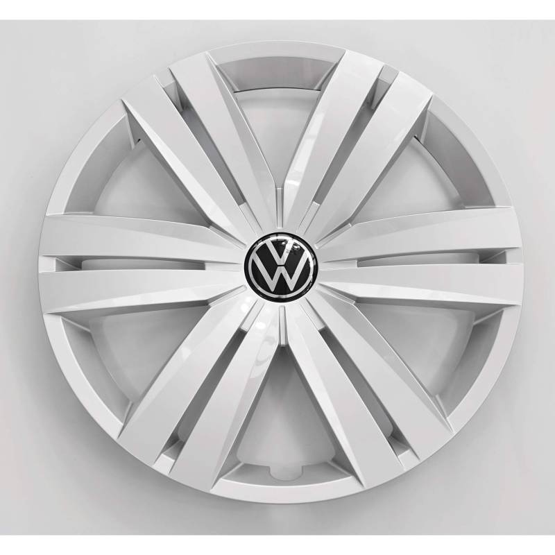 Volkswagen 5TA601147BUWP Radkappe (1 Stück) Radzierkappe 16 Zoll Radzierblende Stahlfelge, mit neuem VW Logo von Volkswagen